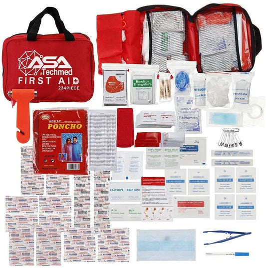 Premium Compact and Lightweight First Aid Kit, 234 Piece