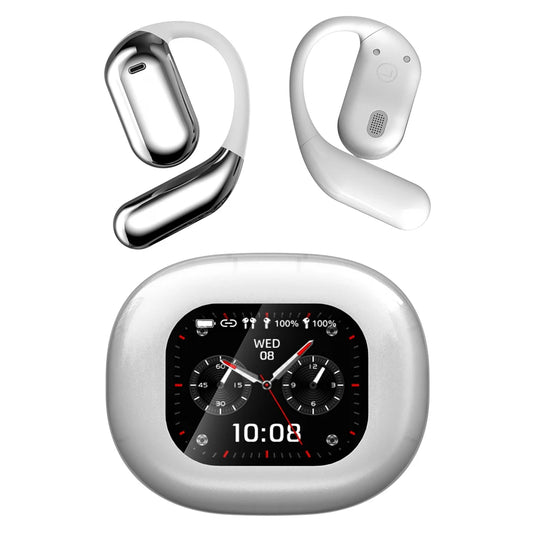 AI Intelligent Translator Earbuds Touch Screen Bluetooth-Compatible 5.4 Real Time AI Translator Earbuds Two-Way Voice Translator